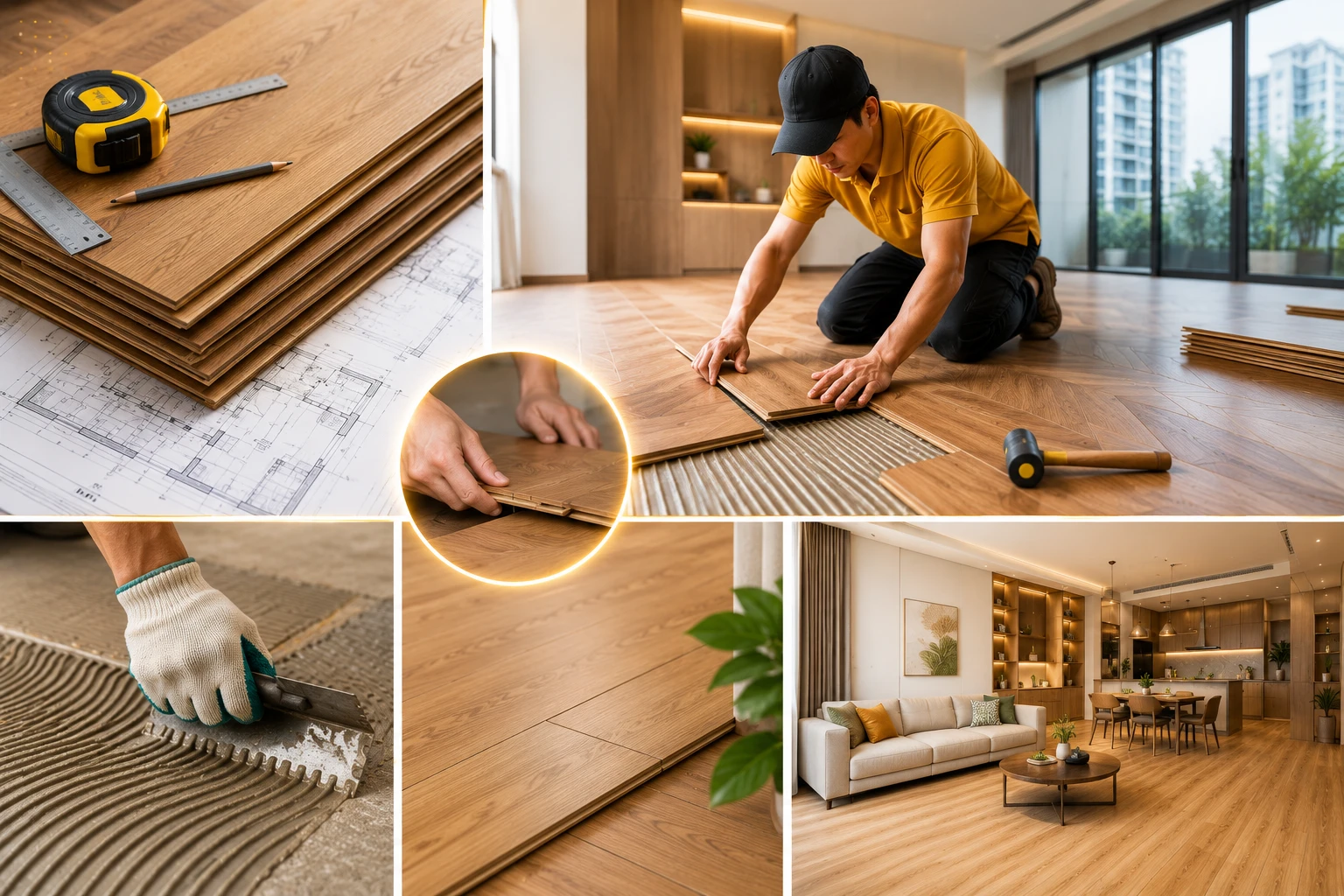 Những tiêu chuẩn cần đảm bảo khi thi công sàn gỗ kỹ thuật